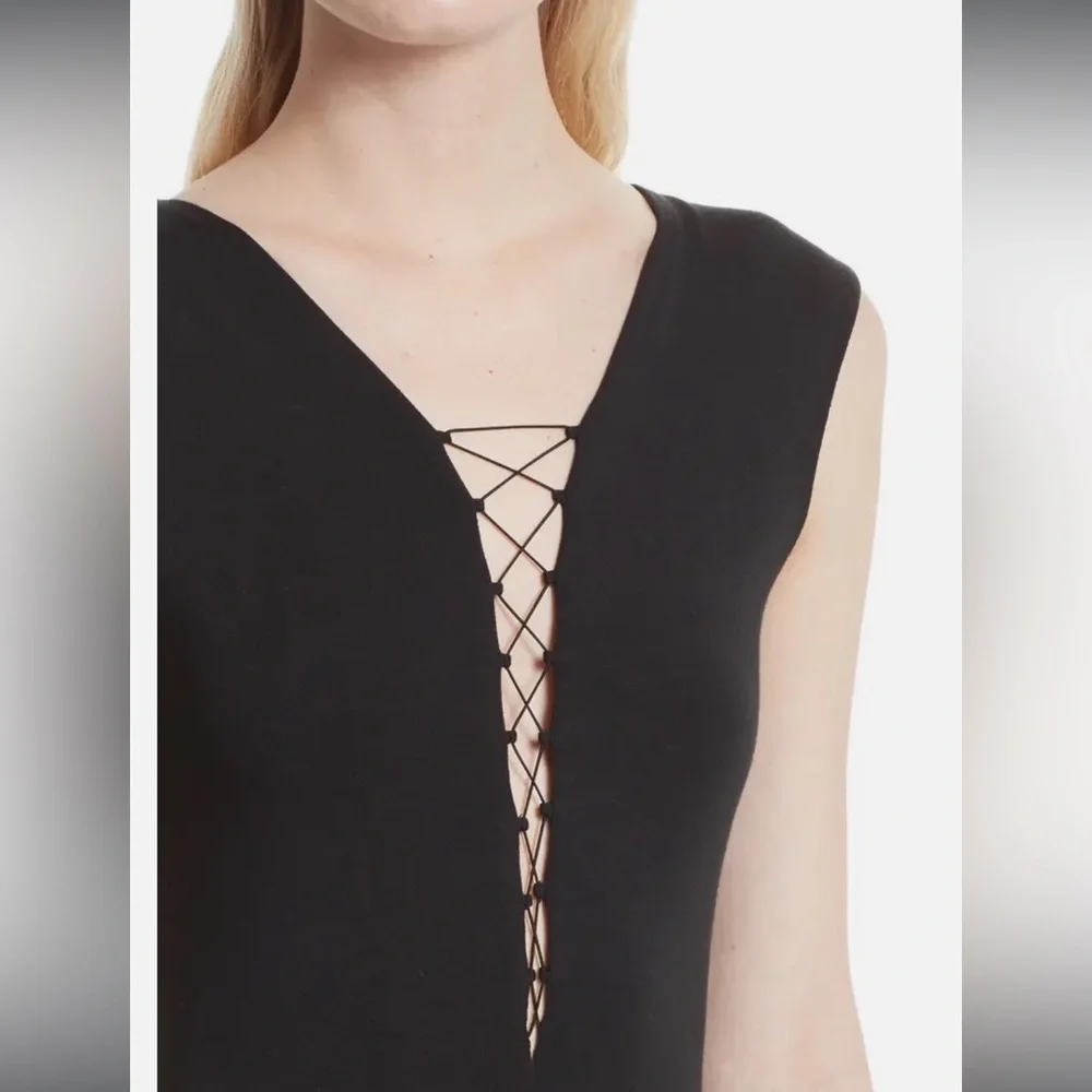 T by Alexander Wang Black Backless Dress